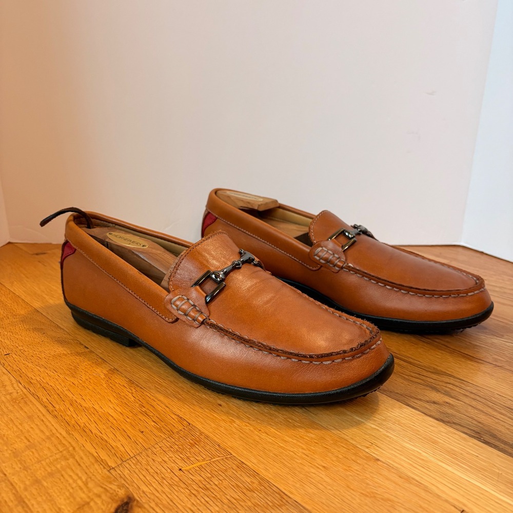 FootJoy FJ Club Casual Bit Loafers Tan Leather Mens 9 M 79008 Slip On Shoes